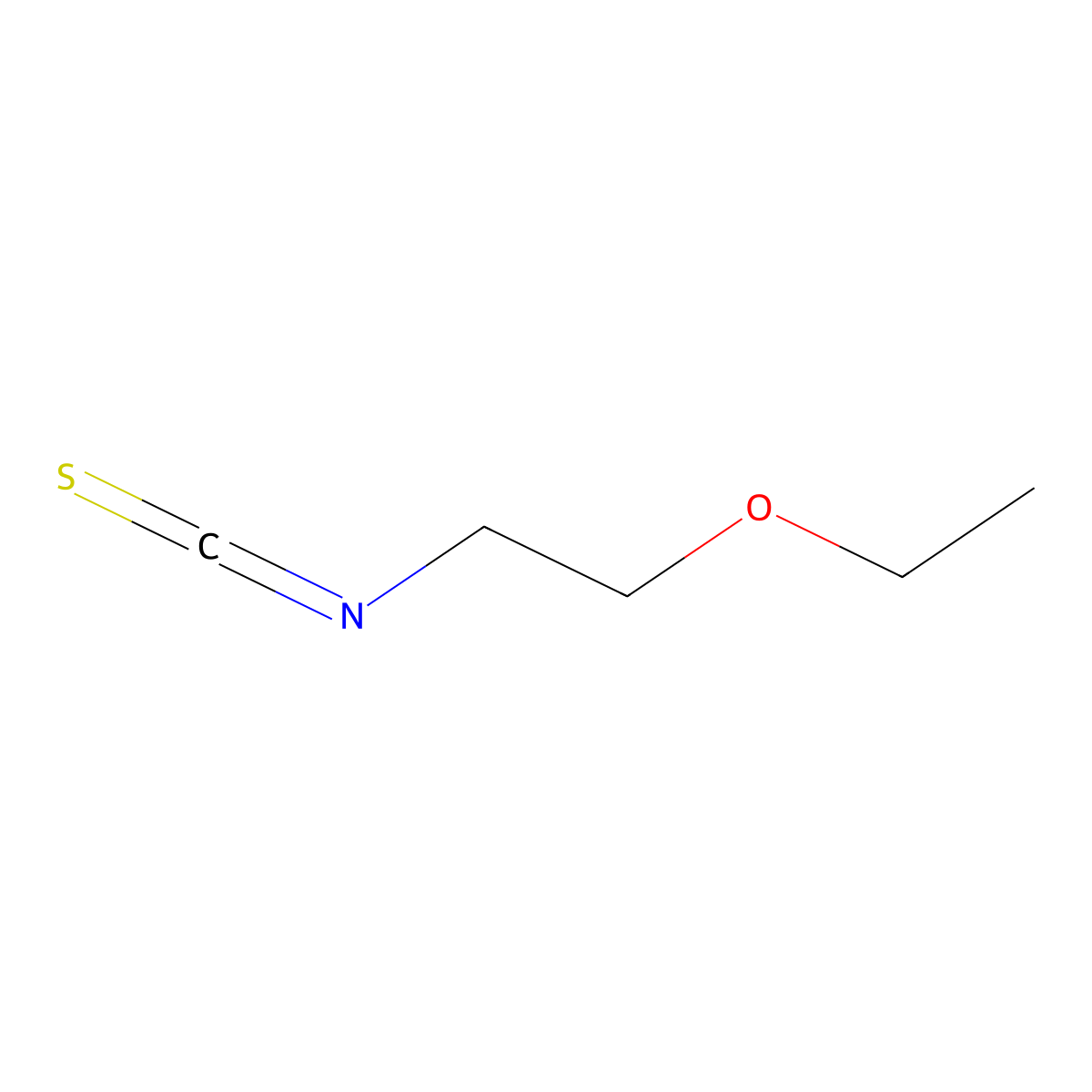 1-Ethoxy-2-isothiocyanatoethane molecular structure, CAS 59565-11-6