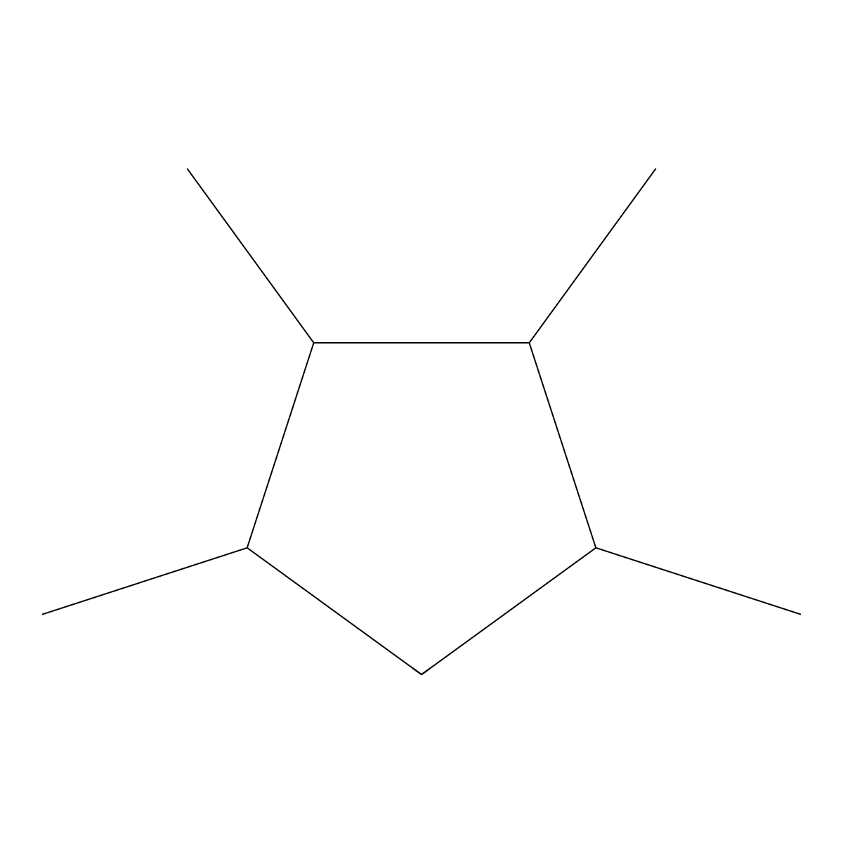 1,2,3,4-Tetramethylcyclopentane molecular structure, CAS 59568-28-4