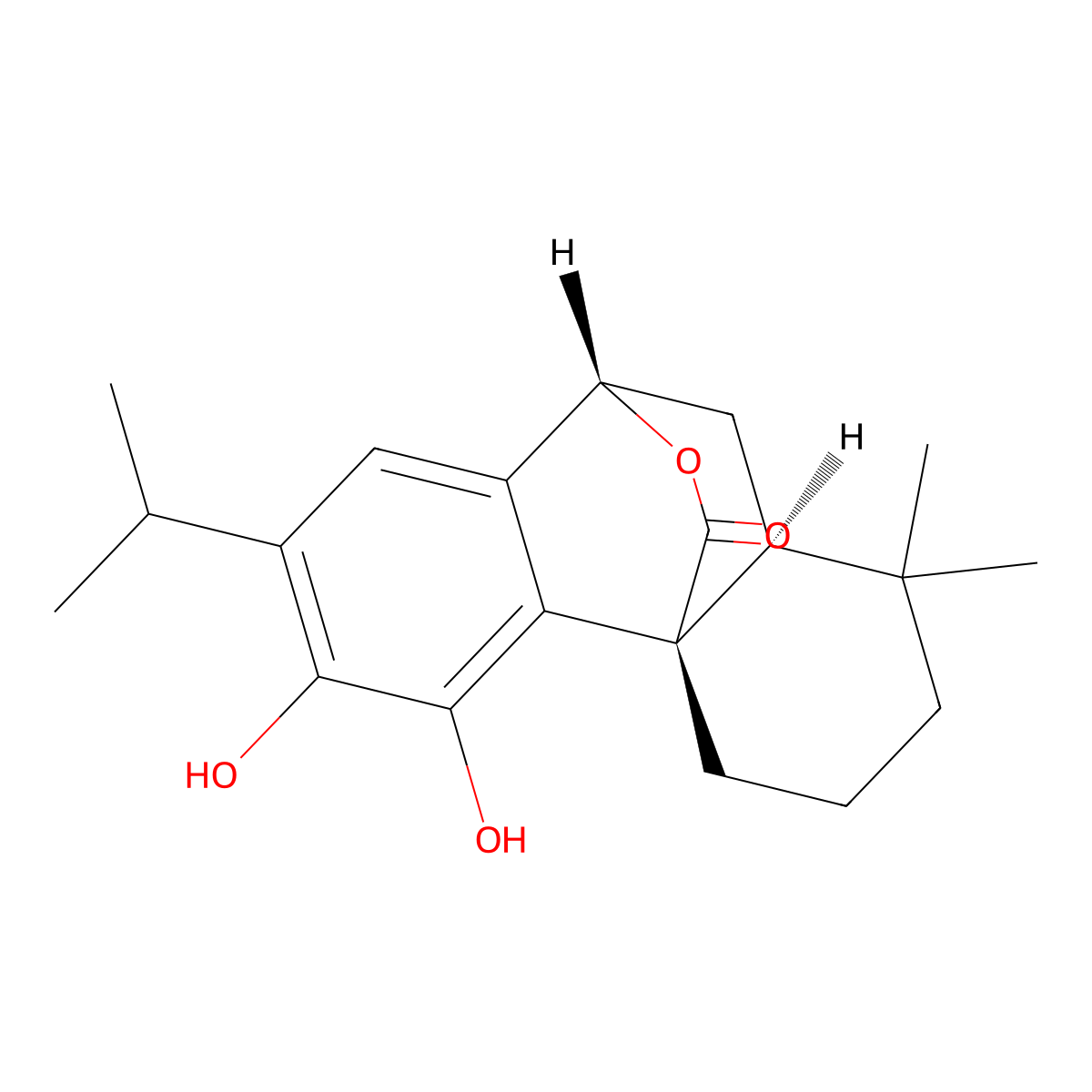 Carnosol molecular structure, CAS 5957-80-2