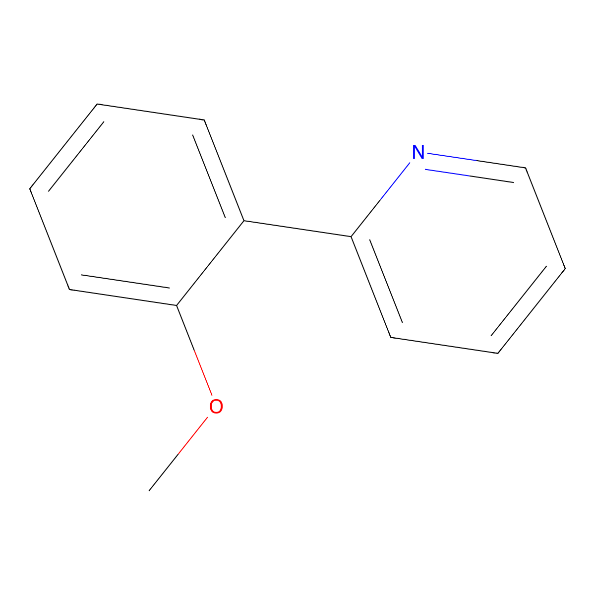 2-(2-Methoxyphenyl)pyridine molecular structure, CAS 5957-89-1