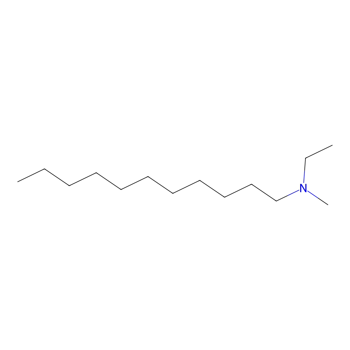 N-Ethyl-N-methylundecan-1-amine molecular structure, CAS 59570-02-4