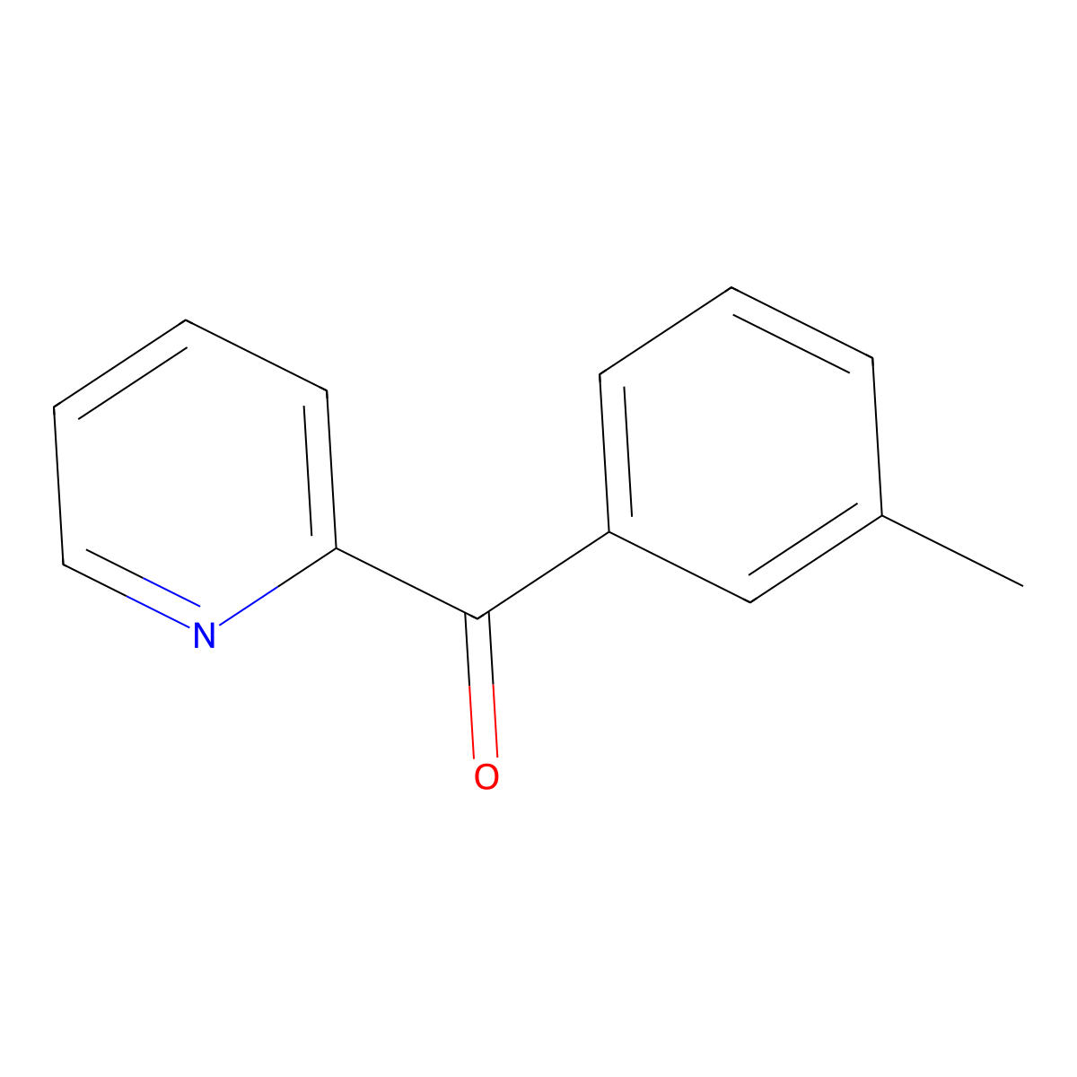 2-(3-Methylbenzoyl)pyridine molecular structure, CAS 59576-24-8