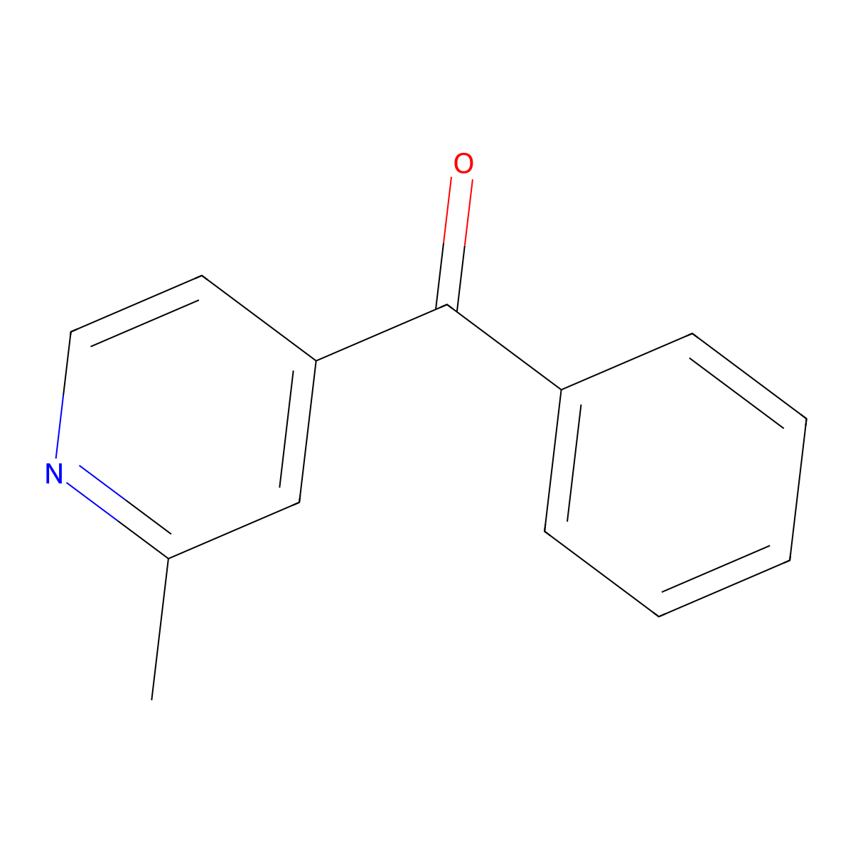 (2-Methylpyridin-4-yl)(phenyl)methanone molecular structure, CAS 59576-25-9