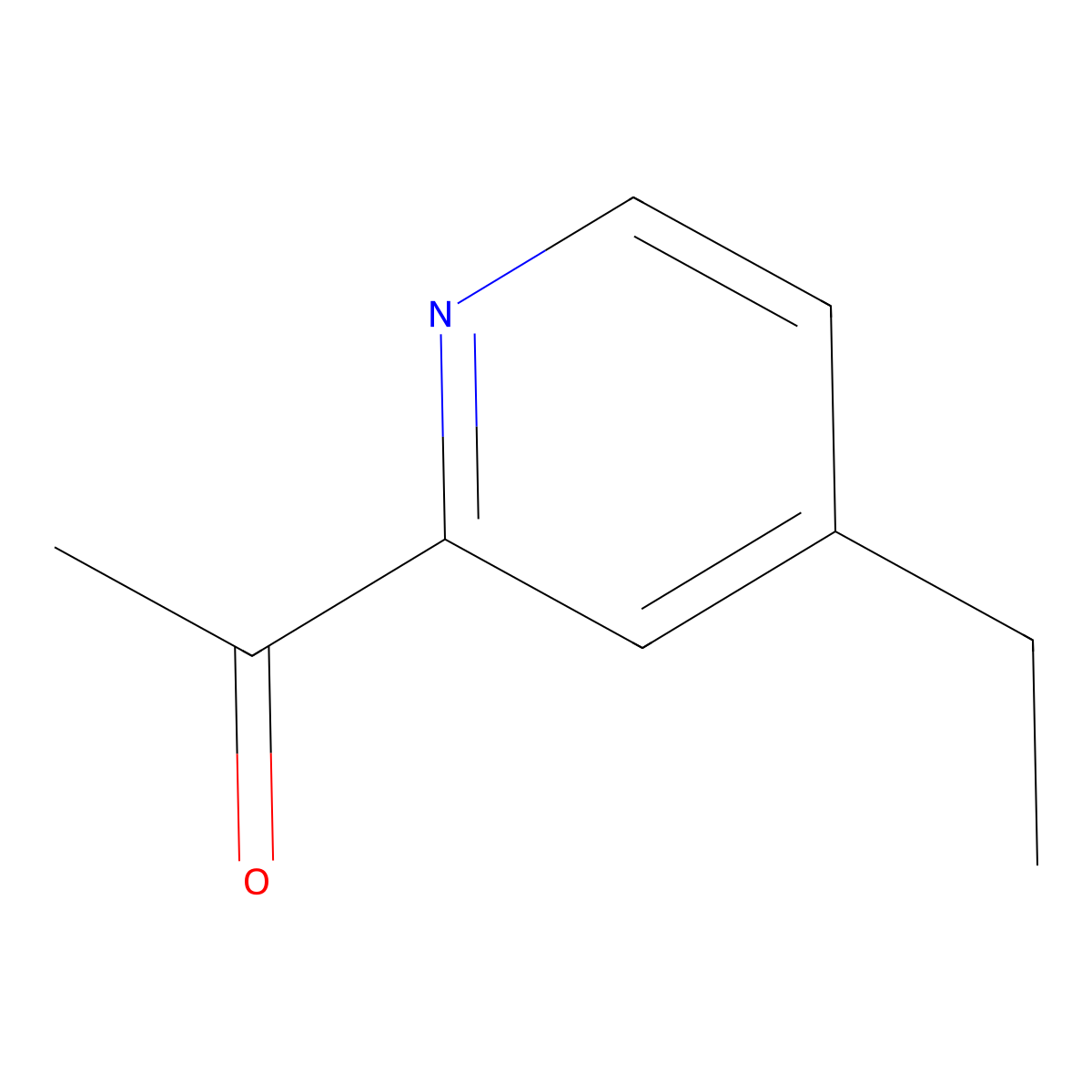 1-(4-Ethyl-2-pyridinyl)ethanone molecular structure, CAS 59576-27-1
