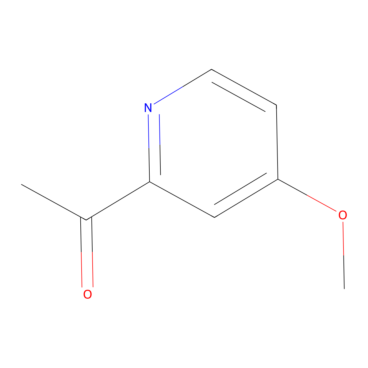 1-(4-Methoxy-pyridin-2-yl)-ethanone molecular structure, CAS 59576-28-2