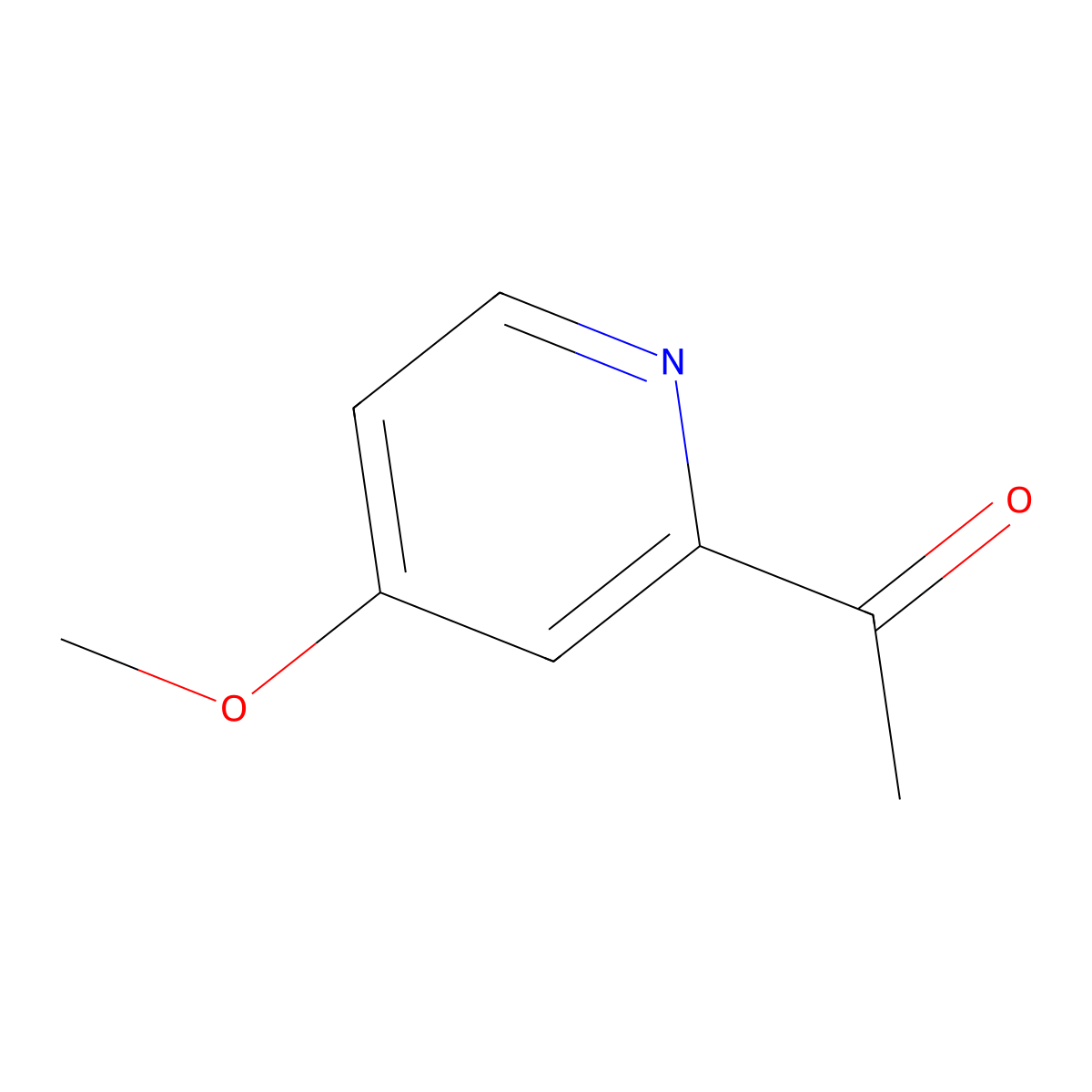 1-(4-Methoxy-pyridin-2-yl)-ethanone molecular structure, CAS 59576-28-2