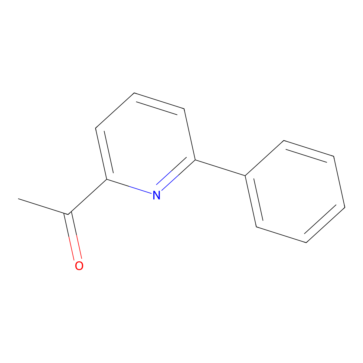 2-Acetyl-6-phenylpyridine molecular structure, CAS 59576-29-3