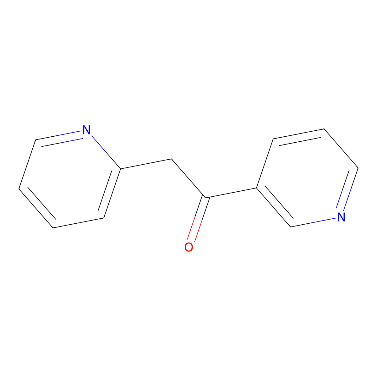 2-(Pyridin-2-yl)-1-(pyridin-3-yl)ethan-1-one molecular structure, CAS 59576-33-9