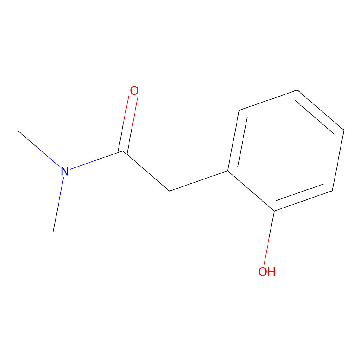 2-(2-Hydroxyphenyl)-n,n-dimethylacetamide molecular structure, CAS 59577-23-0