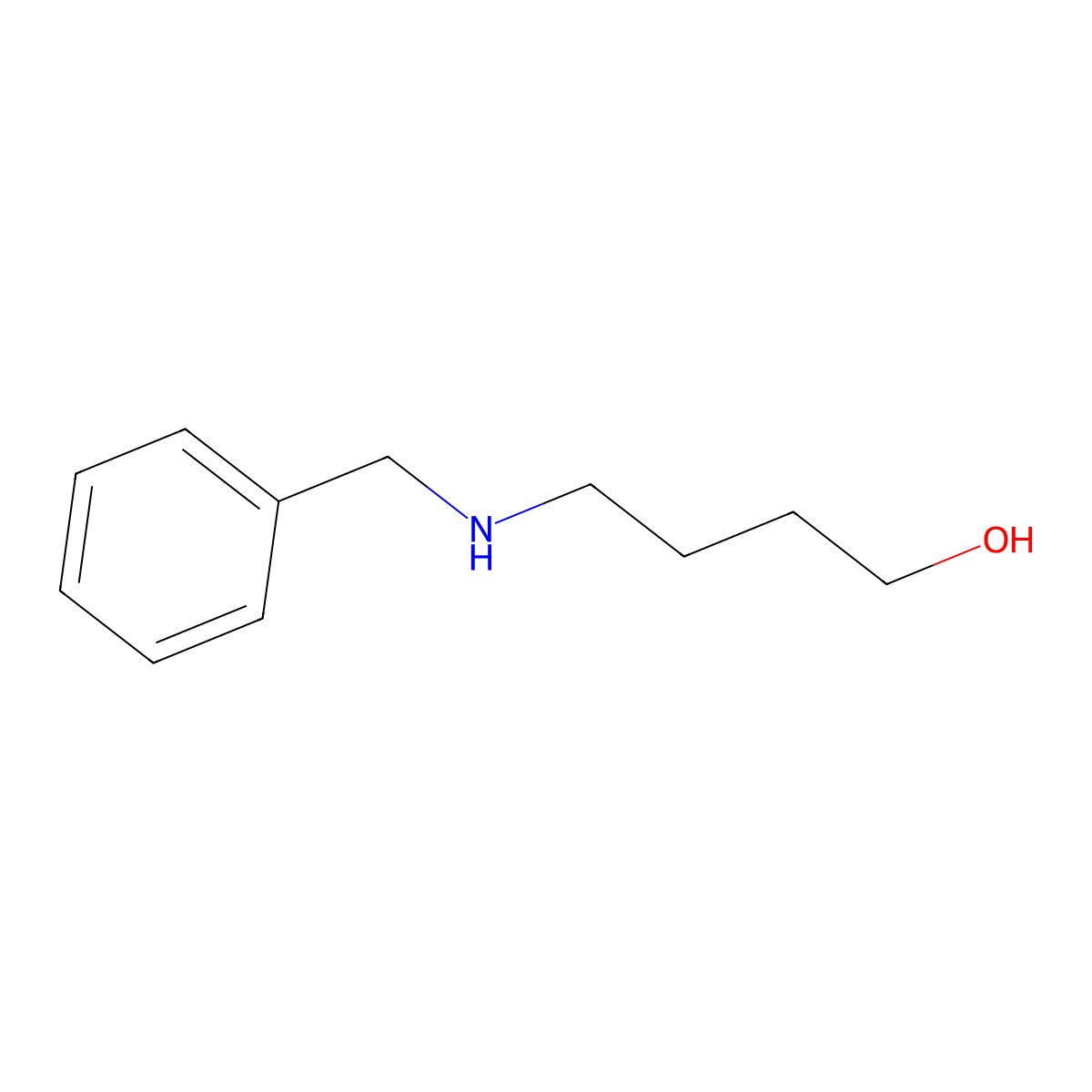 4-Benzylamino-1-Butanol molecular structure, CAS 59578-63-1