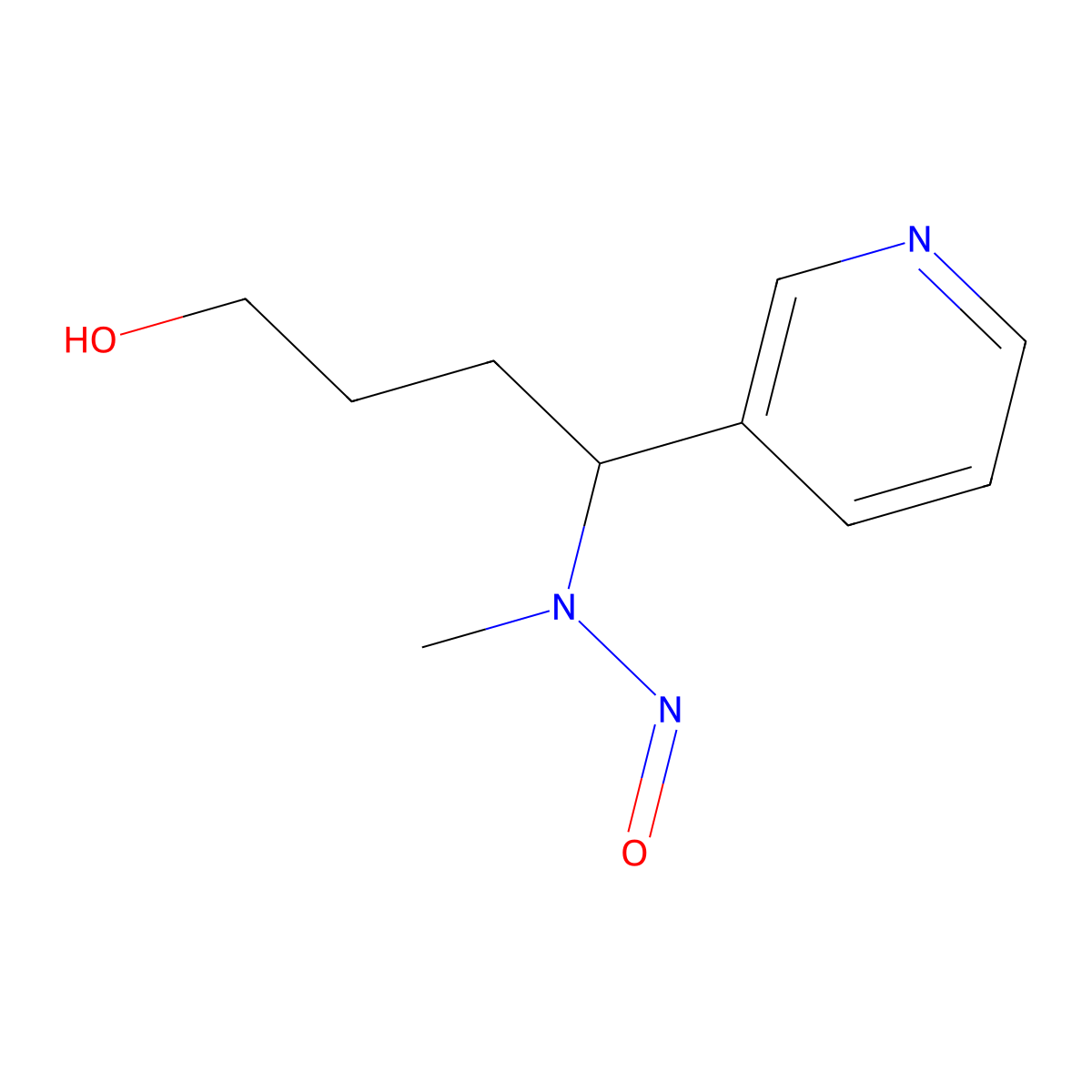 4-(Methylnitrosoamino)-4-(3-pyridyl)-1-butanol molecular structure, CAS 59578-66-4