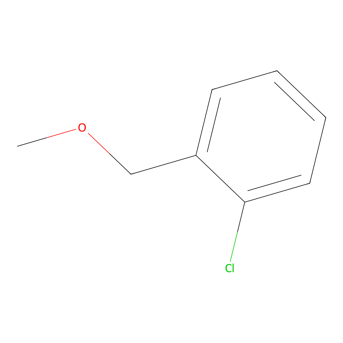 Benzene, 1-chloro-2-(methoxymethyl)- molecular structure, CAS 59579-08-7
