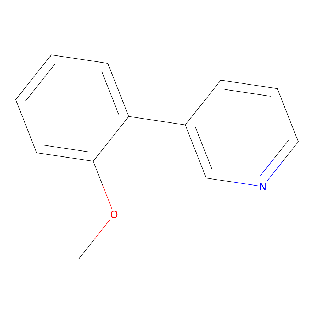 3-(2-Methoxyphenyl)pyridine molecular structure, CAS 5958-01-0