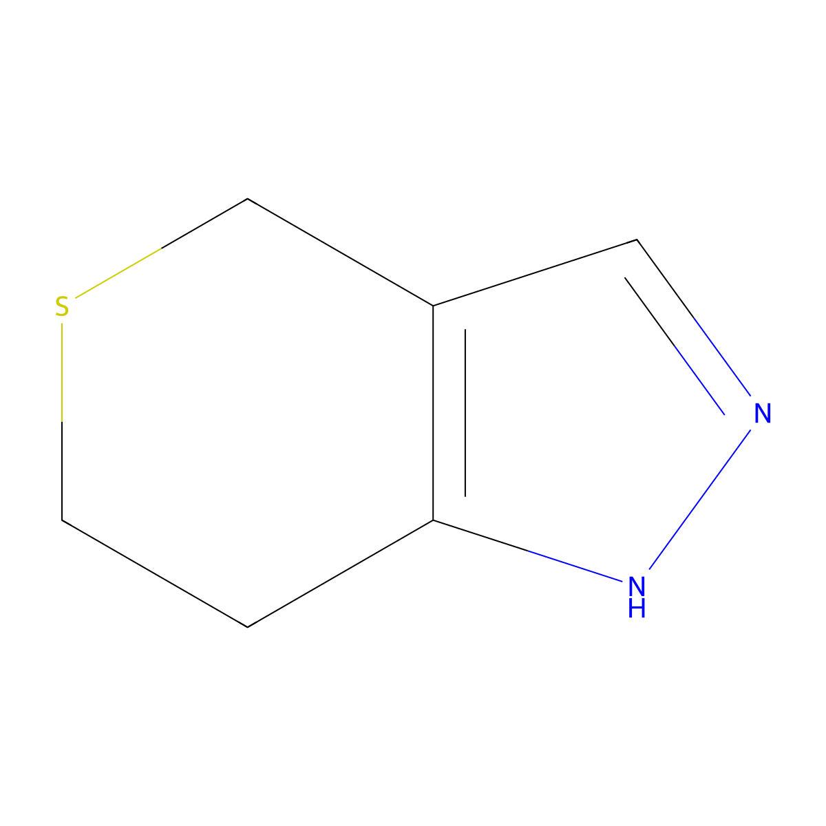 1H,4H,6H,7H-Thiopyrano[4,3-c]pyrazole molecular structure, CAS 59580-01-7