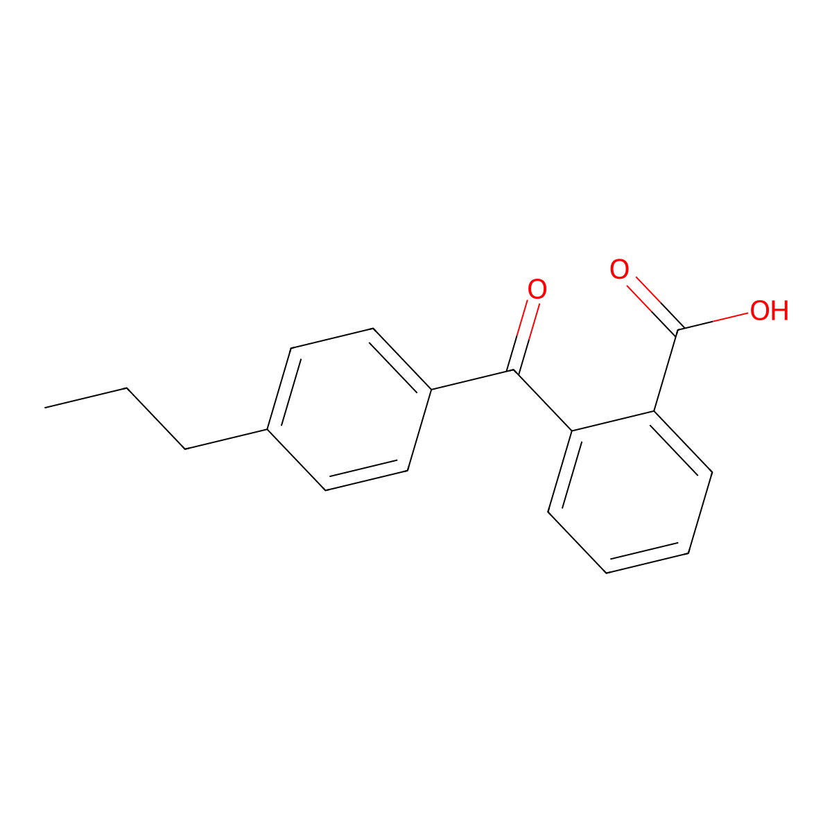 2-(4-Propylbenzoyl)benzoic acid molecular structure, CAS 59581-77-0