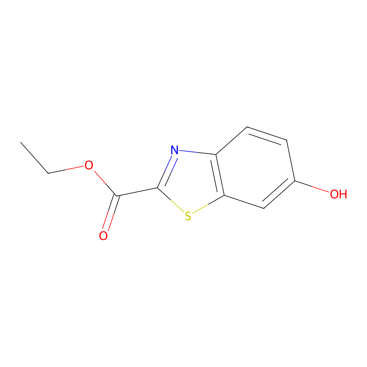 Ethyl 6-hydroxybenzo[d]thiazole-2-carboxylate molecular structure, CAS 59587-30-3