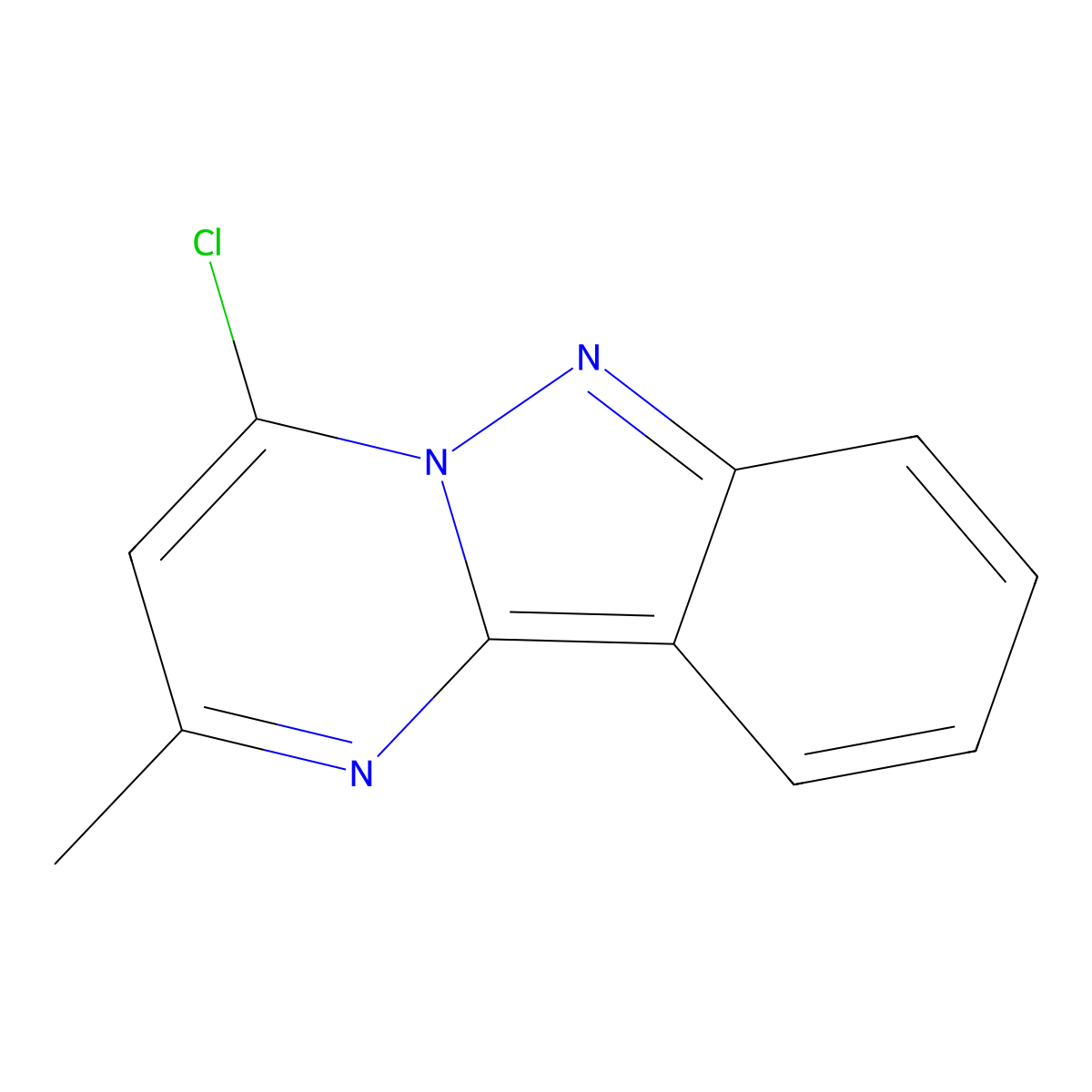 4-Chloro-2-methylpyrimido[1,2-b]indazole molecular structure, CAS 59591-77-4