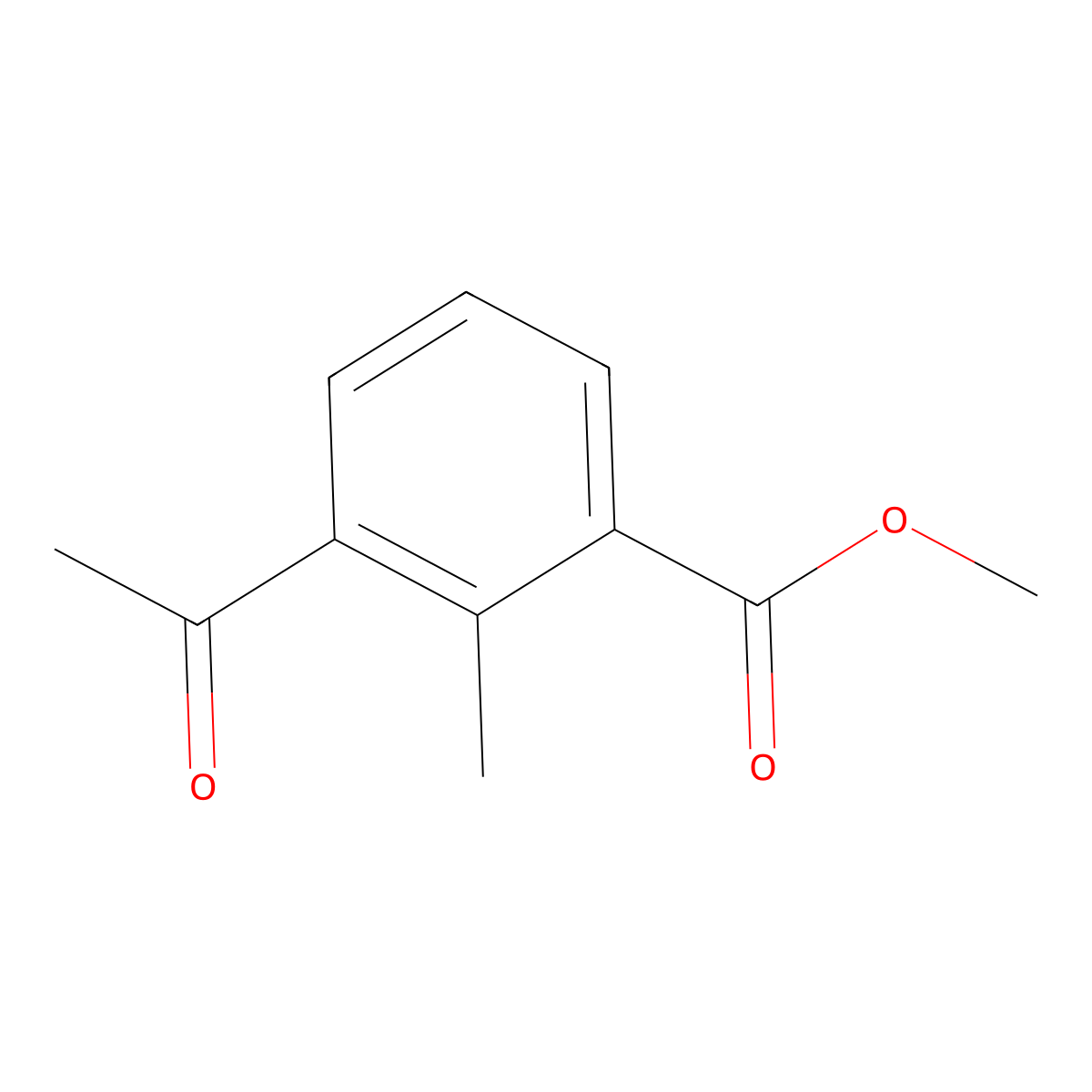 Methyl 3-acetyl-2-methylbenzoate molecular structure, CAS 59599-52-9