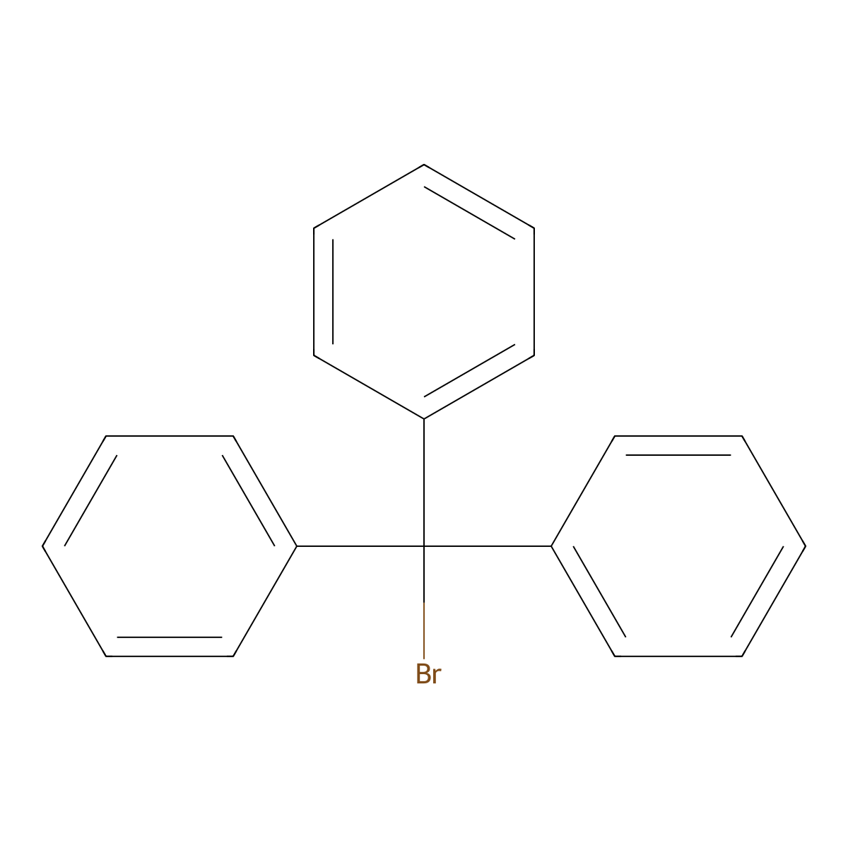 Bromotriphenylmethane molecular structure, CAS 596-43-0