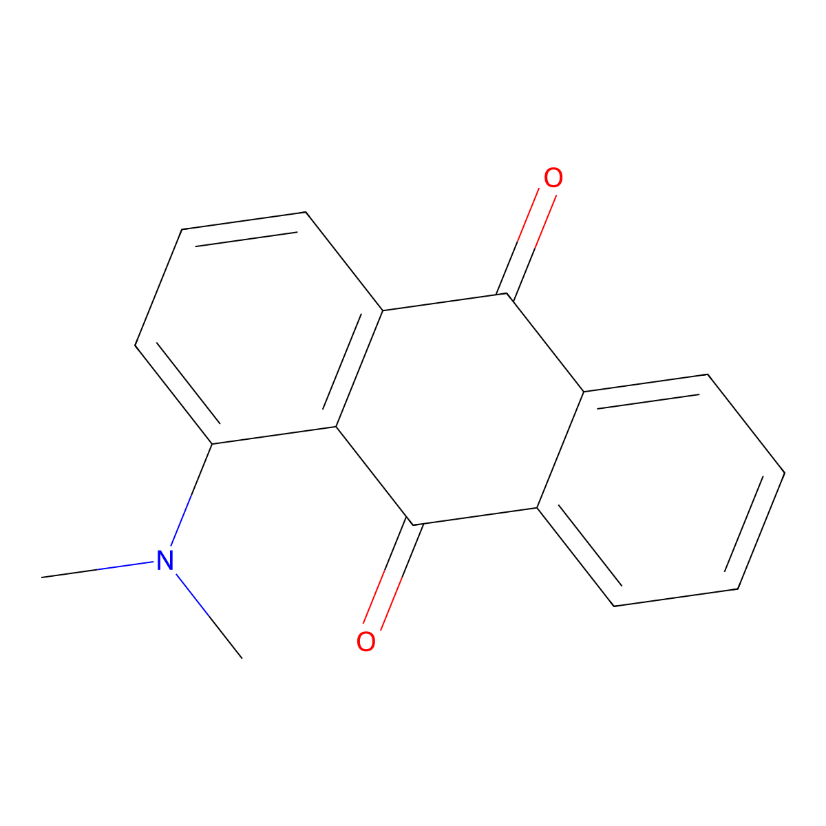 1-(Dimethylamino)anthracene-9,10-dione molecular structure, CAS 5960-55-4