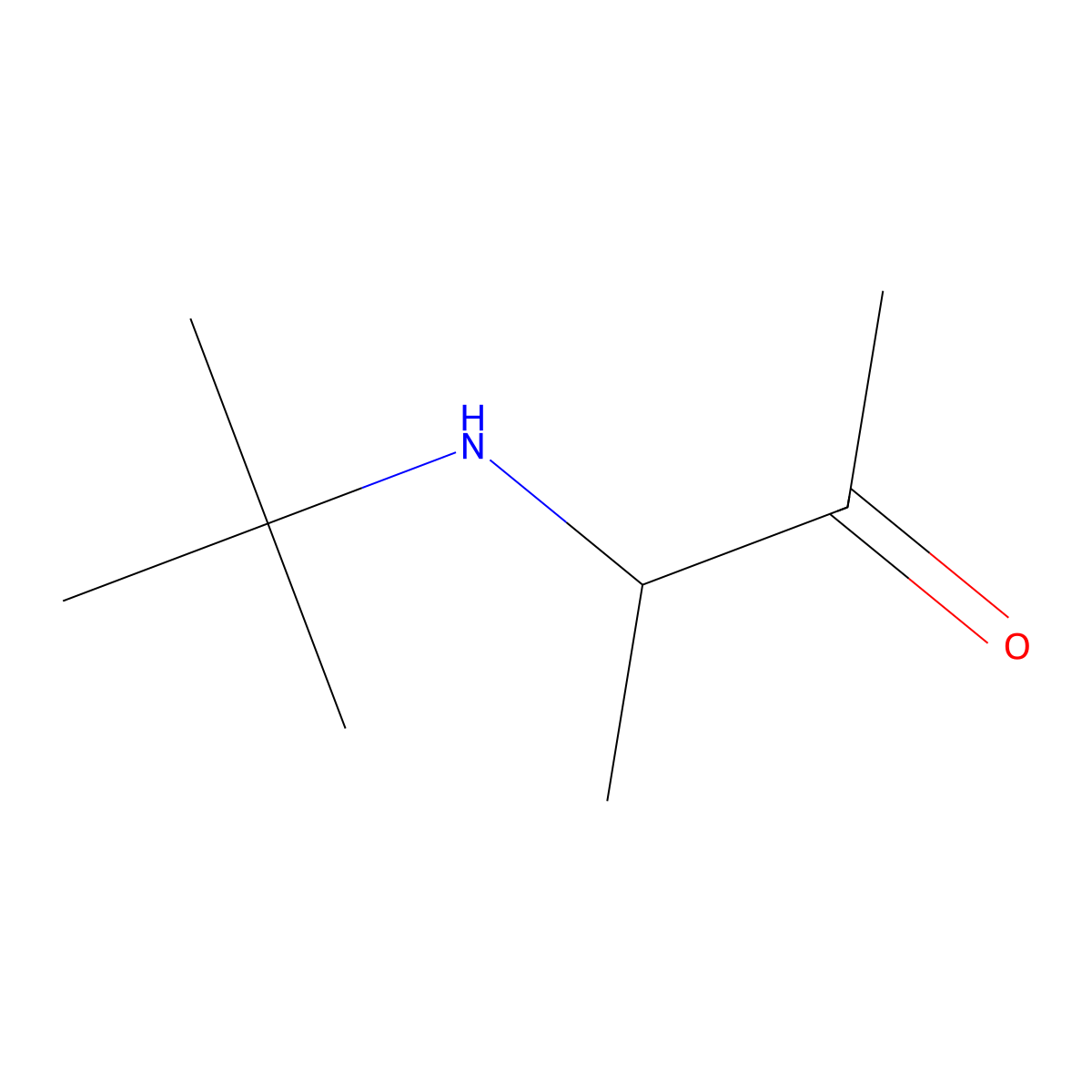 3-(Tert-butylamino)butan-2-one molecular structure, CAS 59603-37-1