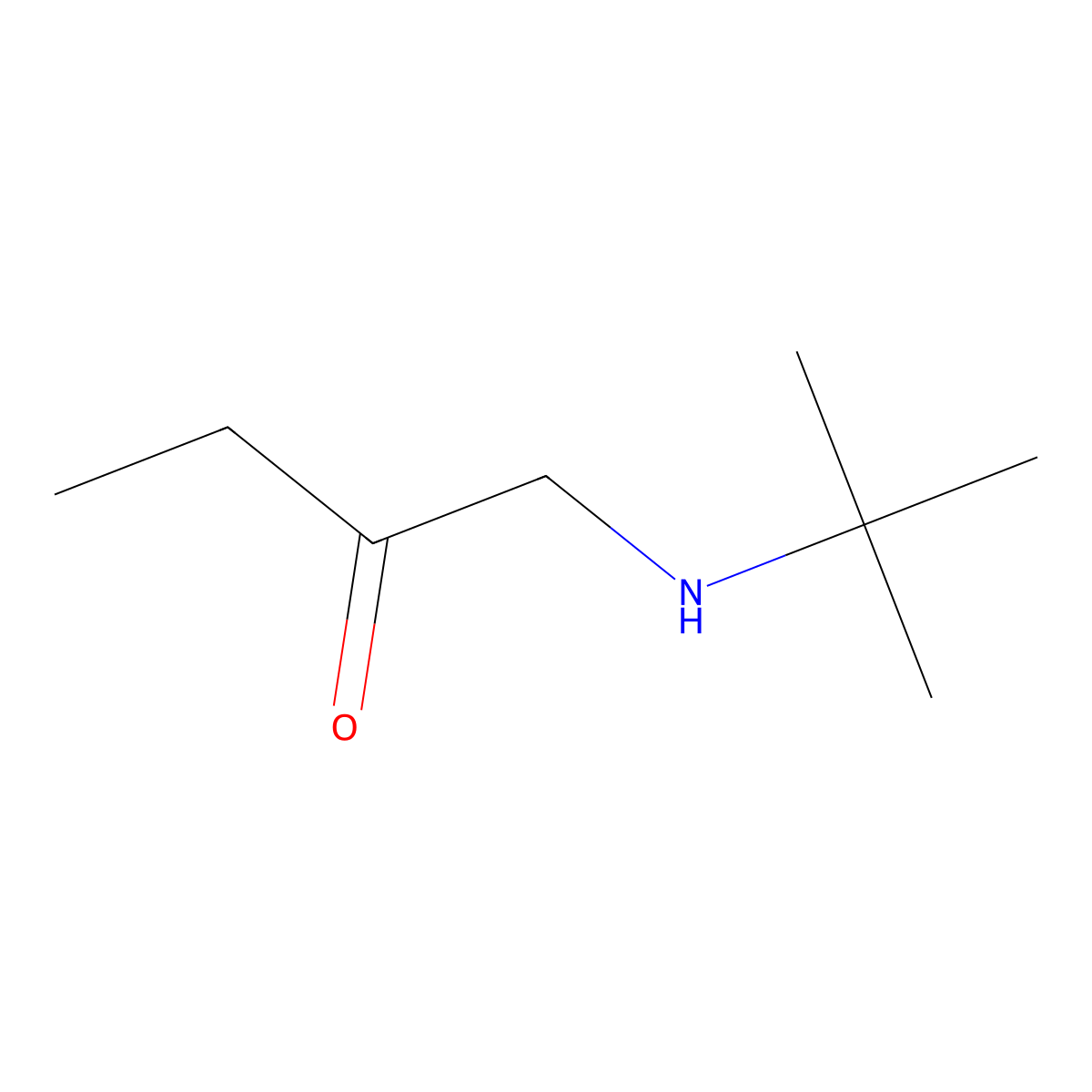 1-(Tert-butylamino)butan-2-one molecular structure, CAS 59603-42-8