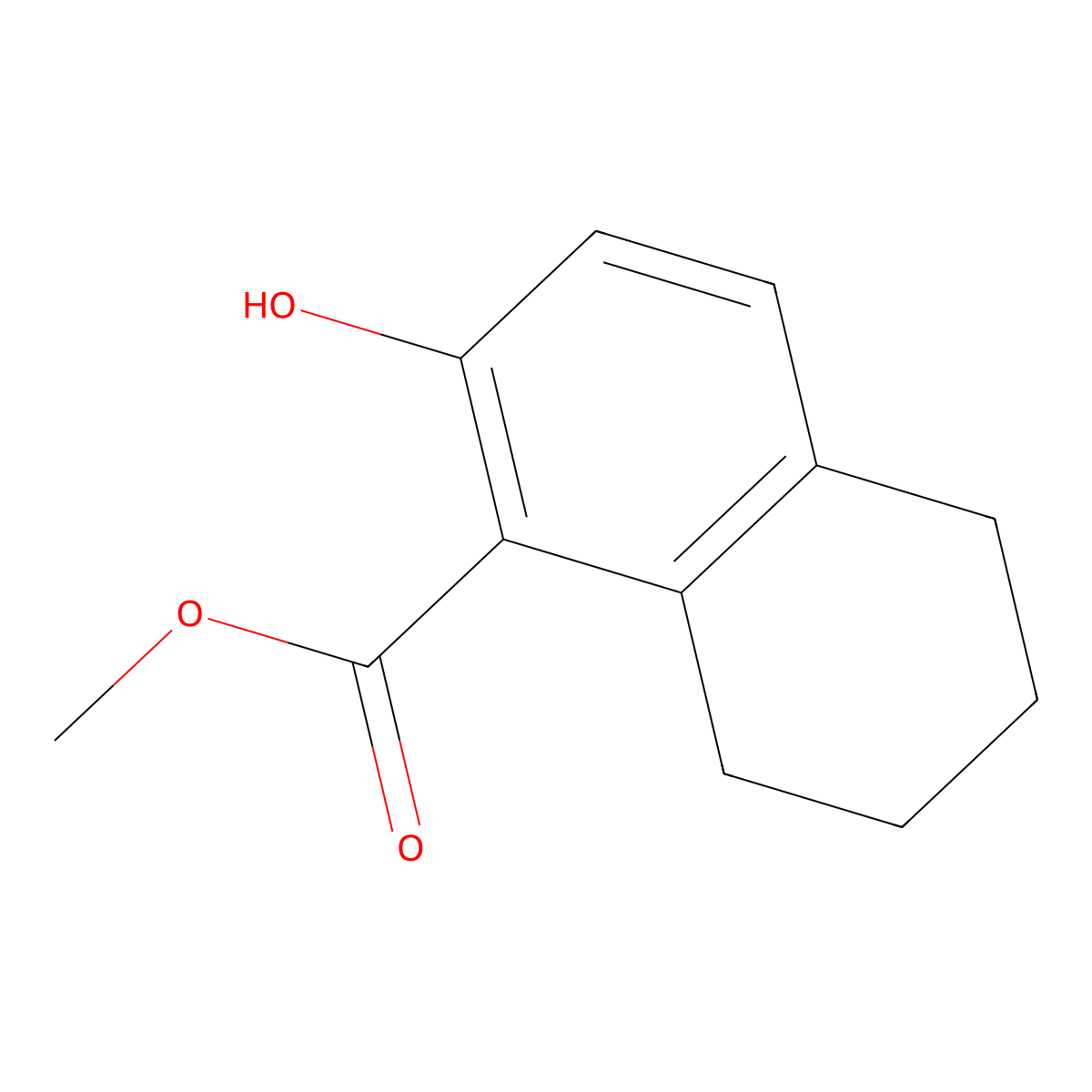 Methyl 2-hydroxy-5,6,7,8-tetrahydronaphthalene-1-carboxylate molecular structure, CAS 59604-96-5