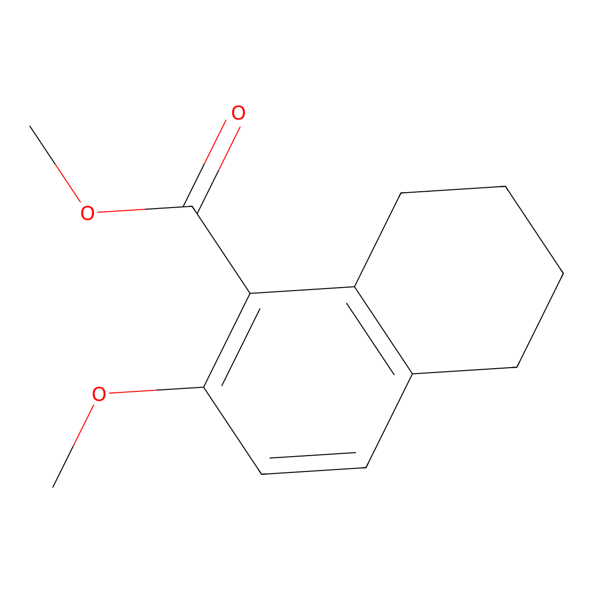 Methyl 6-methoxytetralin-5-carboxylate molecular structure, CAS 59605-01-5