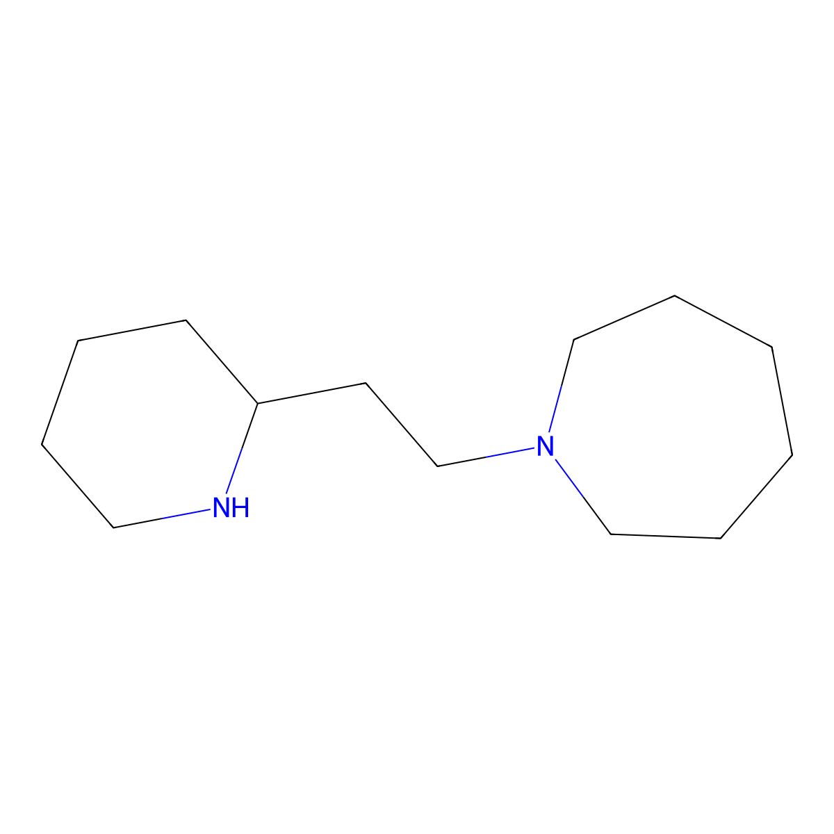 1-(2-Piperidin-2-yl-ethyl)-azepane molecular structure, CAS 59608-65-0