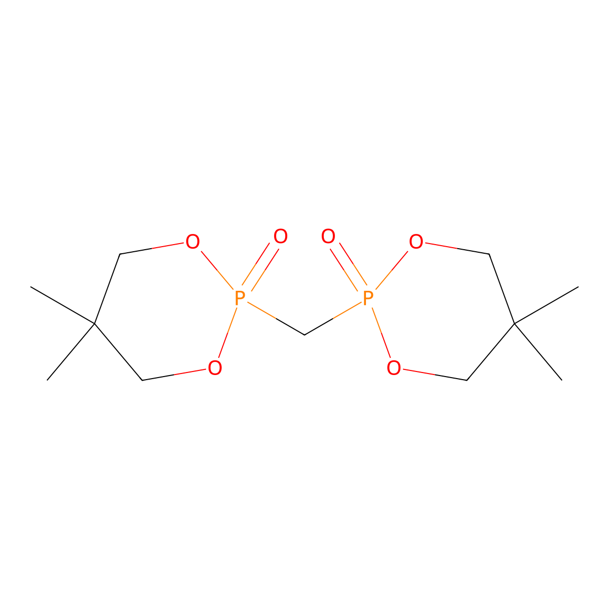 2-[(5,5-Dimethyl-2-oxo-1,3,2lambda~5~-dioxaphosphinan-2-yl)methyl]-5,5-dimethyl-1,3,2lambda~5~-dioxaphosphinan-2-one molecular structure, CAS 59609-07-3