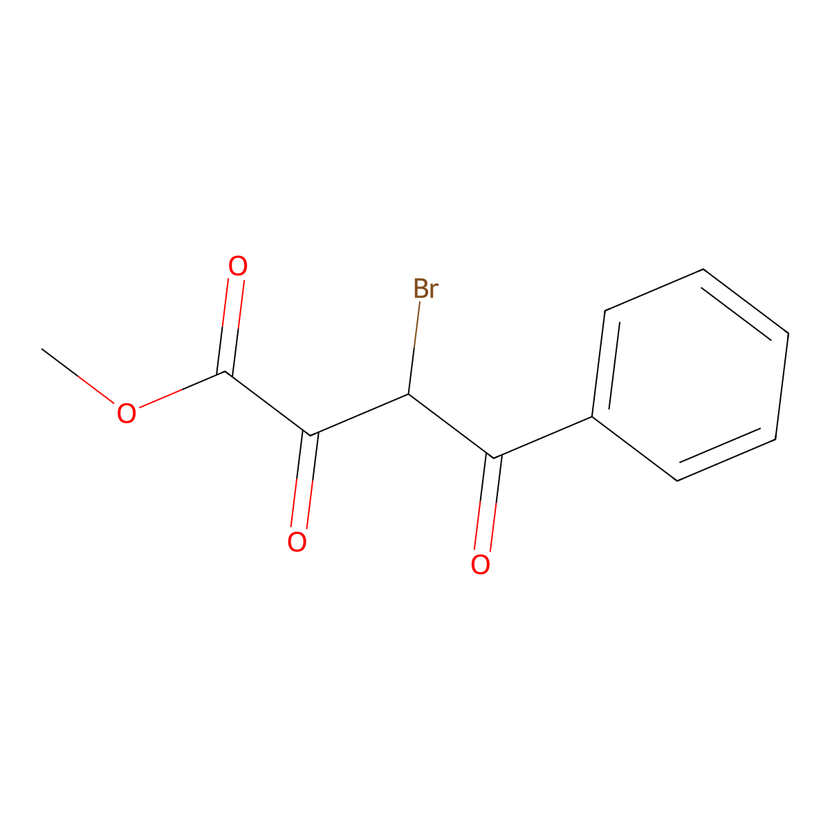 Methyl 3-bromo-2,4-dioxo-4-phenylbutanoate molecular structure, CAS 59609-59-5