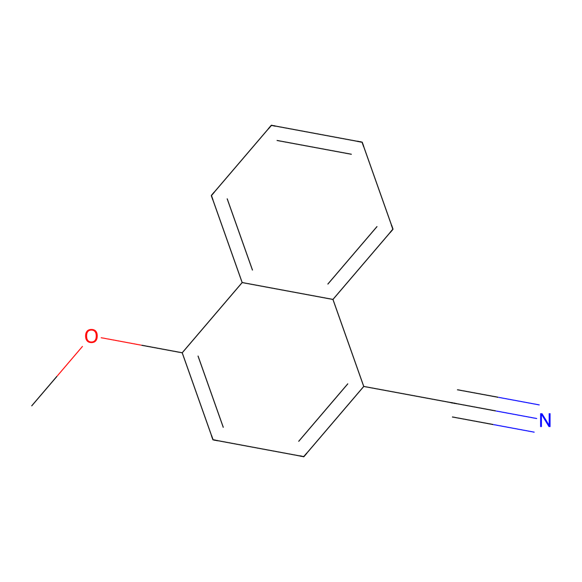 4-Methoxy-1-naphthonitrile molecular structure, CAS 5961-55-7