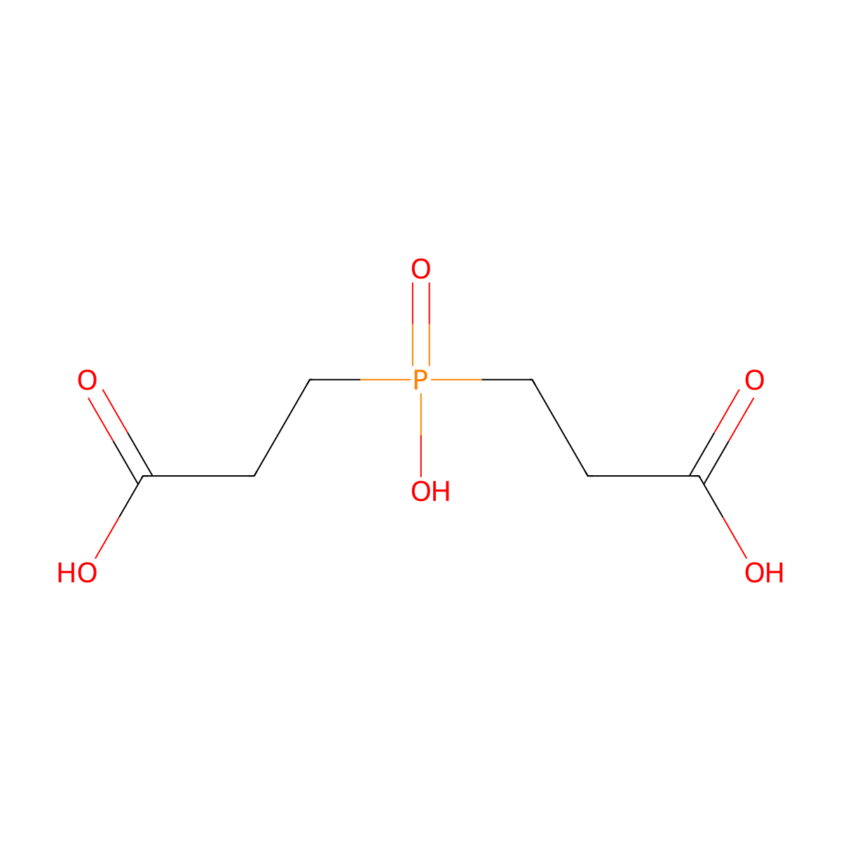 3,3'-Phosphinicobis[propanoic acid] molecular structure, CAS 5961-84-2
