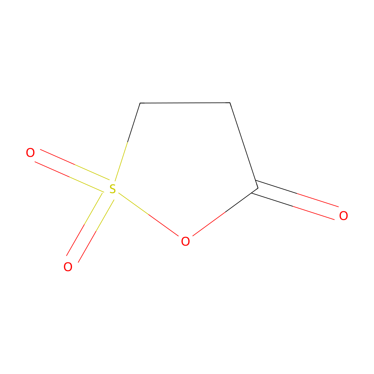 1,2-Oxathiolan-5-one, 2,2-dioxide molecular structure, CAS 5961-88-6