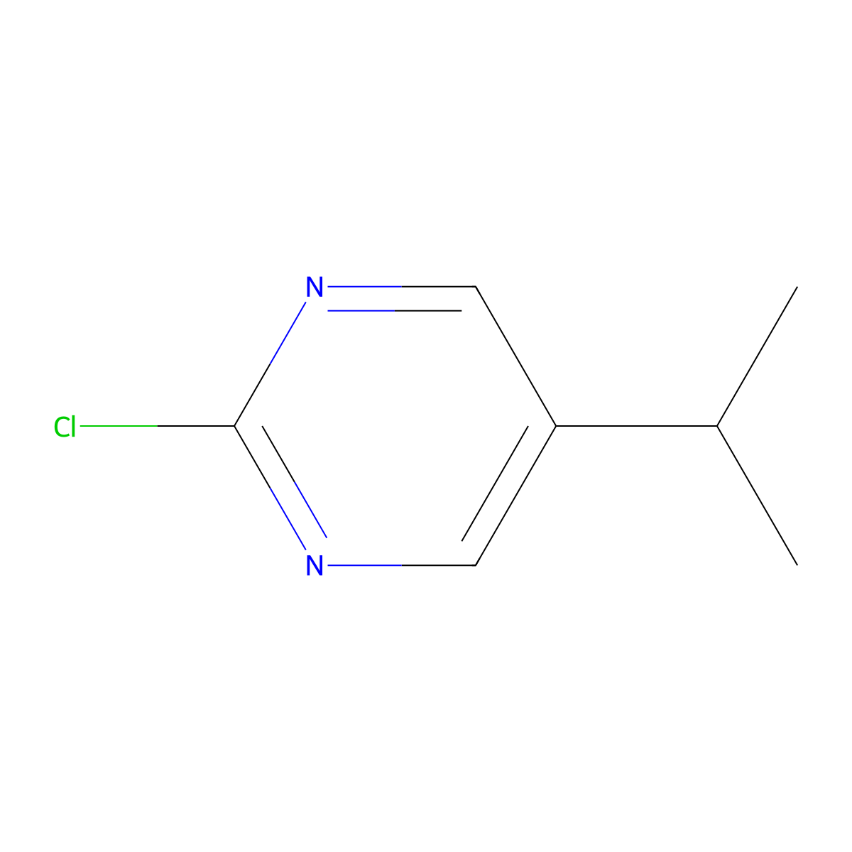 2-Chloro-5-isopropylpyrimidine molecular structure, CAS 596114-50-0