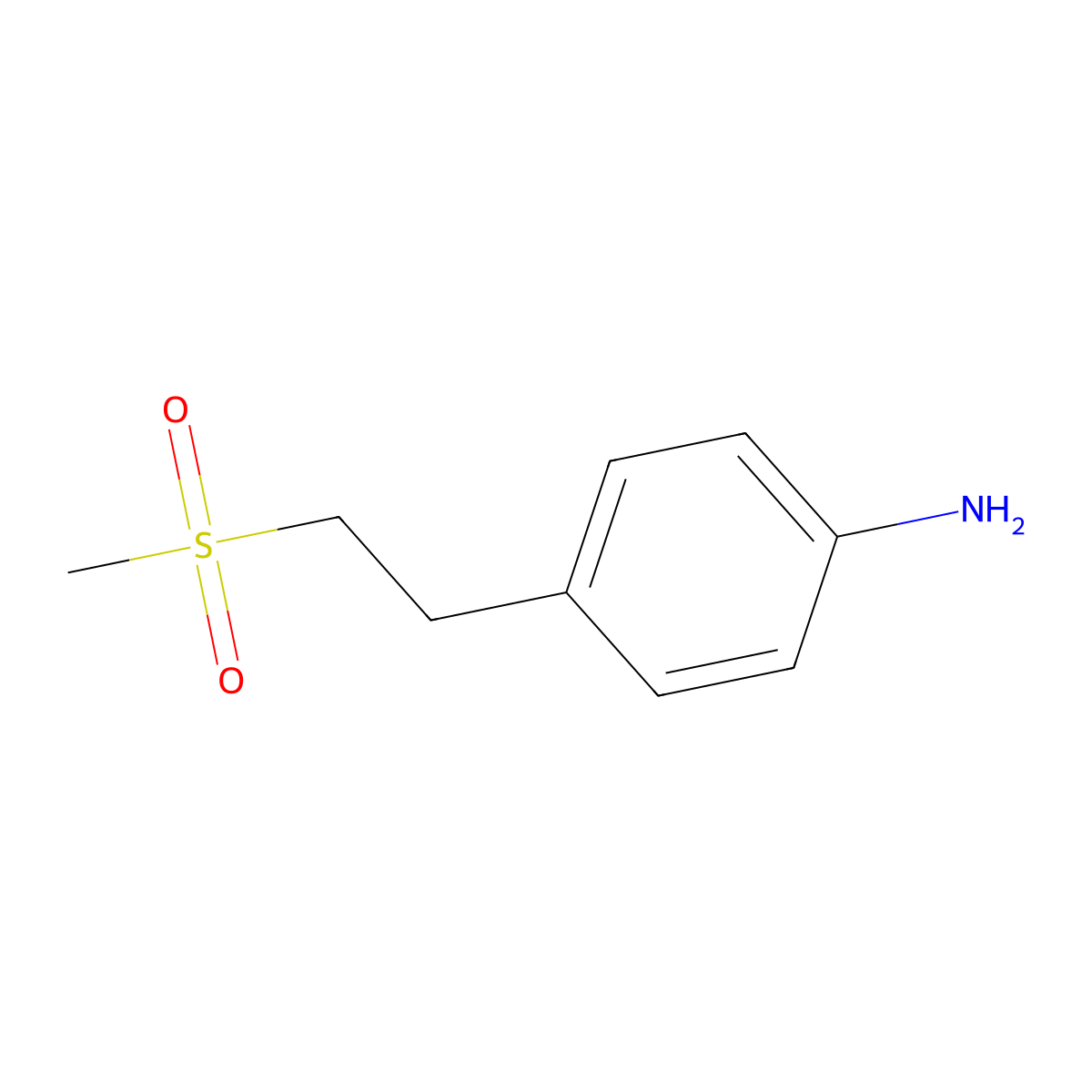 4-(2-Methanesulfonylethyl)aniline molecular structure, CAS 596131-24-7