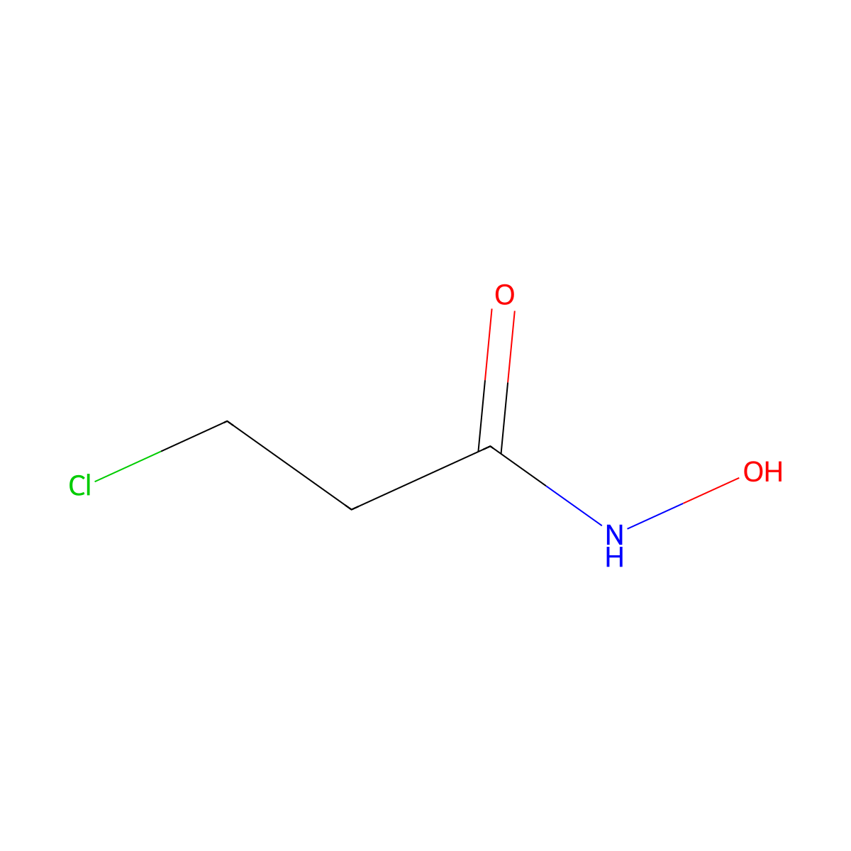 3-Chloro-N-hydroxypropanamide molecular structure, CAS 59617-25-3