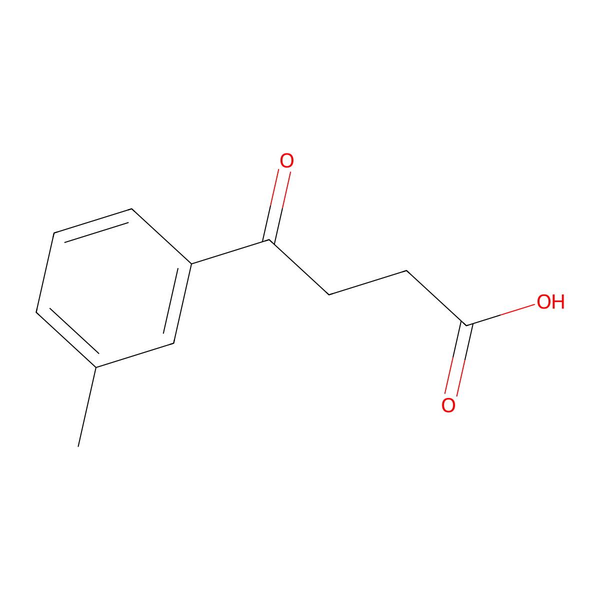 4-(3-Methylphenyl)-4-oxobutyric acid molecular structure, CAS 59618-44-9