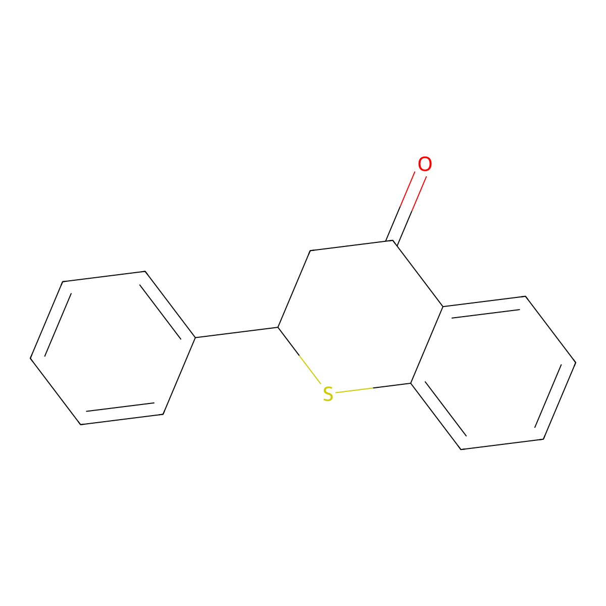 2-Phenylthiochroman-4-one molecular structure, CAS 5962-00-5