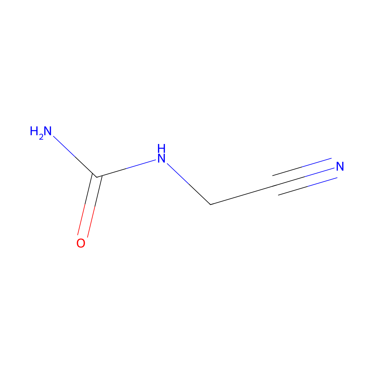 (Cyanomethyl)urea molecular structure, CAS 5962-07-2