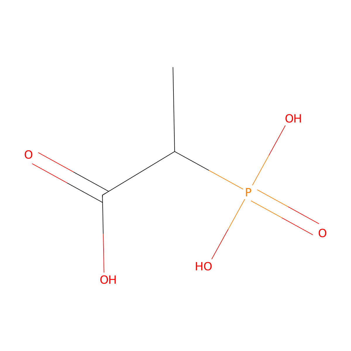 2-Phosphonopropionic acid molecular structure, CAS 5962-41-4