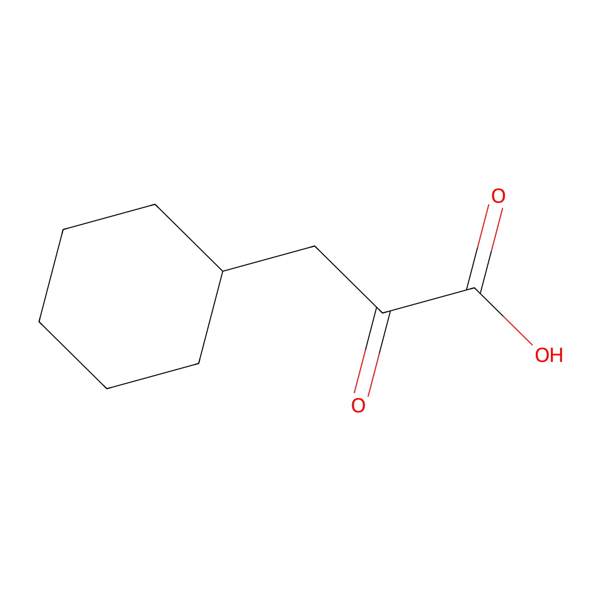 3-Cyclohexyl-2-oxopropanoic acid molecular structure, CAS 5962-91-4