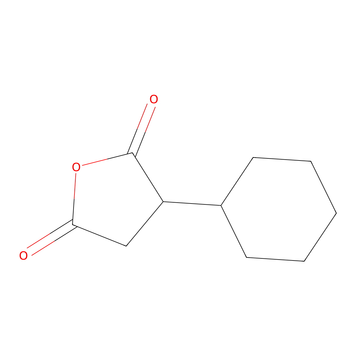 3-Cyclohexyloxolane-2,5-dione molecular structure, CAS 5962-96-9