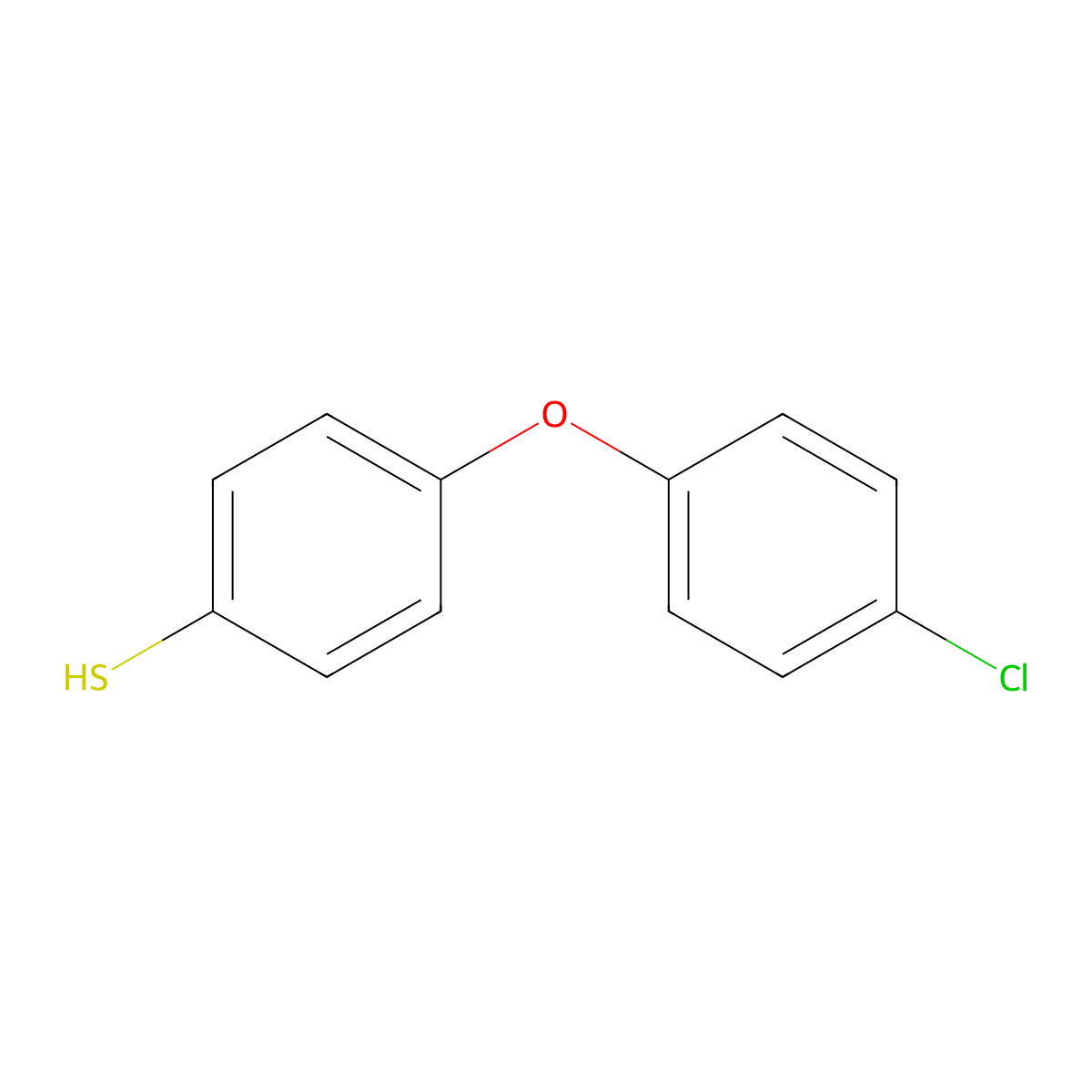 4-(4-Chlorophenoxy)benzenethiol molecular structure, CAS 59621-76-0