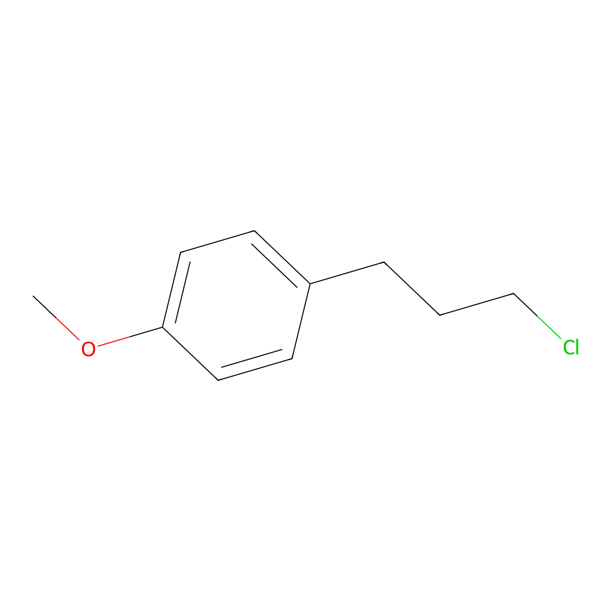 1-(3-Chloropropyl)-4-methoxybenzene molecular structure, CAS 59623-12-0