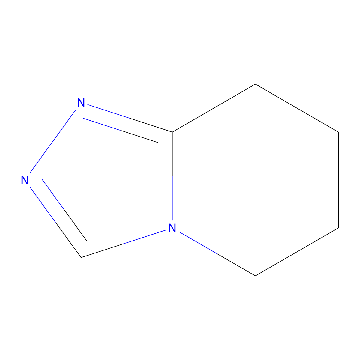 5H,6H,7H,8H-(1,2,4)triazolo(4,3-a)pyridine molecular structure, CAS 59624-08-7