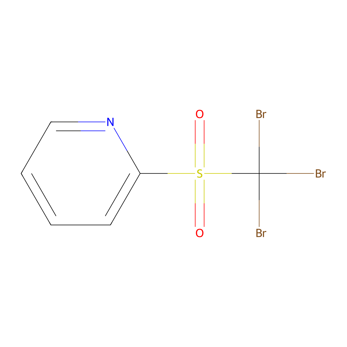 2-Pyridyl Tribromomethyl Sulfone molecular structure, CAS 59626-33-4