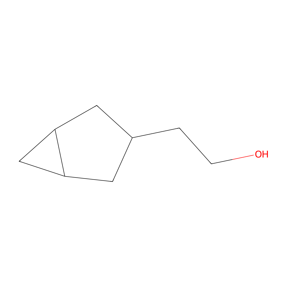 2-{Bicyclo[3.1.0]hexan-3-yl}ethan-1-ol molecular structure, CAS 5963-52-0