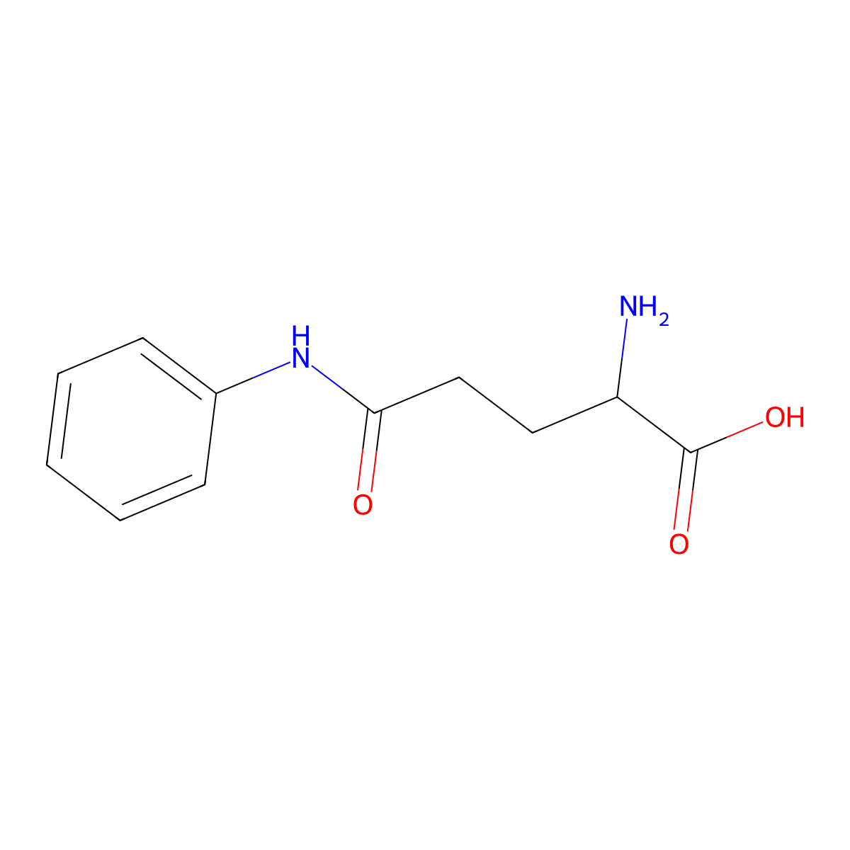 N(5)-phenyl-L-glutamine molecular structure, CAS 5963-60-0