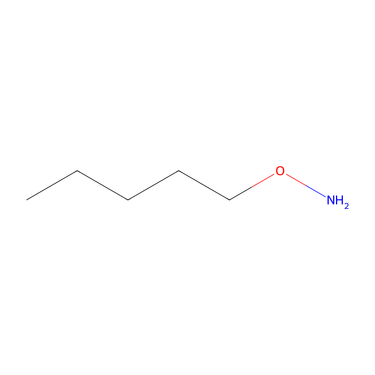 O-Pentylhydroxylamine molecular structure, CAS 5963-74-6